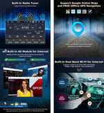 Erisin Autorradio Android 14 de 7 pulgadas, 8 núcleos, 4GB+64GB, Bluetooth, Navegador GPS para VW T5, Golf 5, Golf 6, Polo, Caddy, Tiguan, Touran, Passat, Seat, CarPlay inalámbrico, Android Auto, DAB+, DVD, DSP, WiFi, RDS, USB, OPS