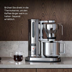 Aarke Cafetera de goteo – Cafetera eléctrica, jarra de cristal, función de mantenimiento de calor, capacidad de 10 tazas, 250 ml - 1,25 l, diseño moderno, cafetera para café de filtro, con certificación ECBC.