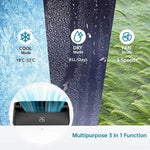 Aire acondicionado portátil GarveeLife 12000 BTU 5 en 1 – Enfriamiento, deshumidificador 45 l/día, ventilador de 3 velocidades, modo nocturno – Ultra silencioso, pantalla digital, temporizador de 24 horas, control remoto