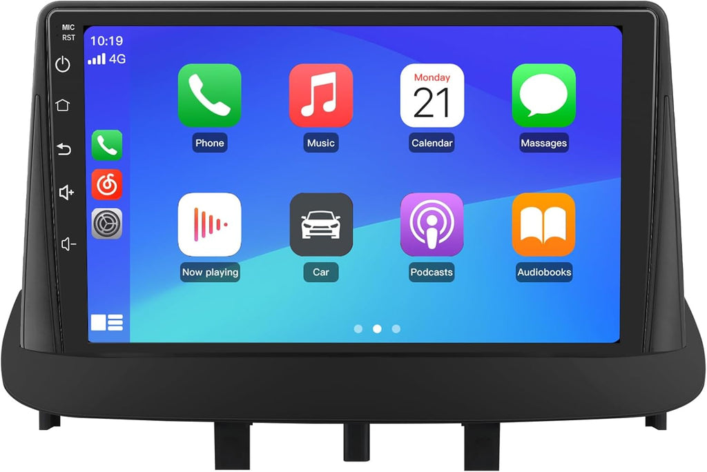 AWESAFE Autorradio Android 13 para Renault Megane 3 Fluence Samsung SM3 2008-2014, pantalla táctil de 9", WiFi, CarPlay y Android Auto, 2GB RAM + 64GB ROM, Bluetooth, GPS, FM/AM, DSP