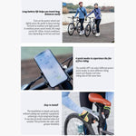 Kit de conversión para bicicleta eléctrica + adaptador de tija de sillín, 6 velocidades, máx. 25 km/h, ligero (2 kg) y fácil de transportar + control por aplicación, ideal para bicicletas de montaña y carretera