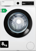 Lavadora VESTEL WMI 86341 8 kg de carga frontal – 1400 rpm, clase de eficiencia energética A, motor inverter, función de vapor, AquaStop, silenciosa, de libre instalación, blanco