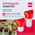 T.I.P. Hauswasserwerk HWW 4500 INOX aus Edelstahl mit 1200 W Leistung I 4350 l/h Fördermenge bis 50 m Höhe I 5 bar Druck mit Manometer I 22 L Kessel I robust, korrosionsfrei, sicher mit Überlastschutz