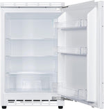 Frigorífico integrable bajo encimera Amica, capacidad total, integrable (panelable) para nicho de 81,5 cm, control electrónico, compresor Inverter, iluminación LED, alarma de puerta abierta