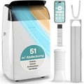 SereneLife klimagerät Mobil- mit Abluftschlauch, 12000 BTU WLAN, 4-in-1 Klimaanlage- Kühlen/Heizen/Ventilieren/Entfeuchten, Digitaldisplay, Timer und Fensterkit, bis 35m², für heiße Sommertage