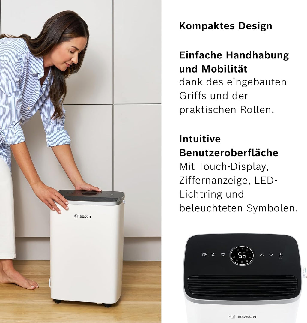 Bosch Dry 4000, Deshumidificador, Para estancias de hasta 33 m²