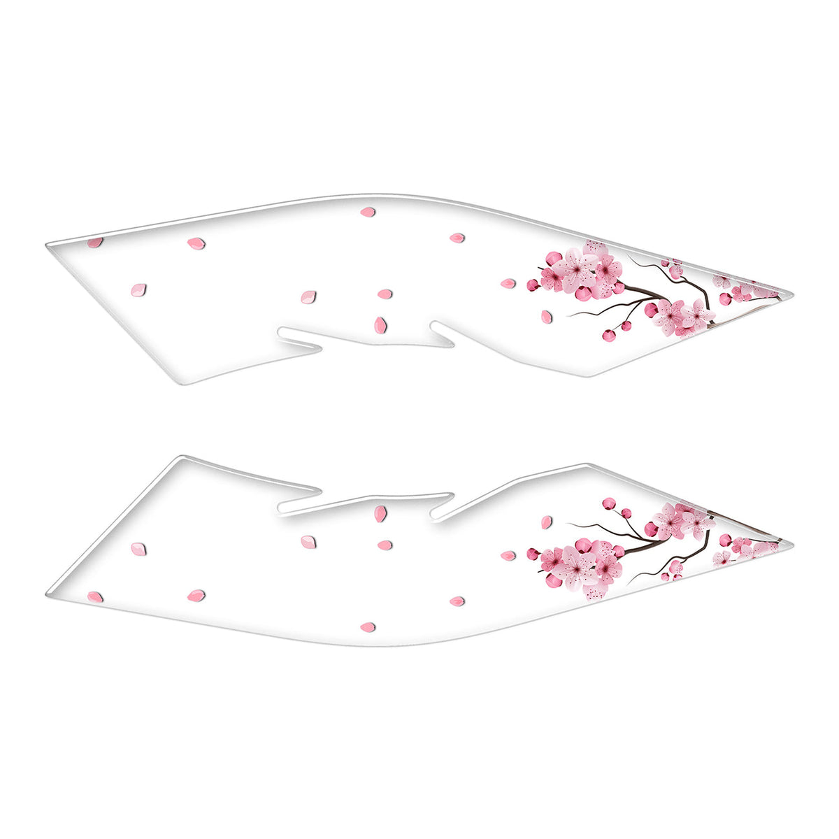 Honda PCX Sakura Edition Beyaz Zemin Ayak Yan Pad Set (2021-2024)