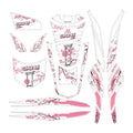 Honda PCX Sakura Edition Beyaz Zemin Tank Pad Set Set (2021-2024)