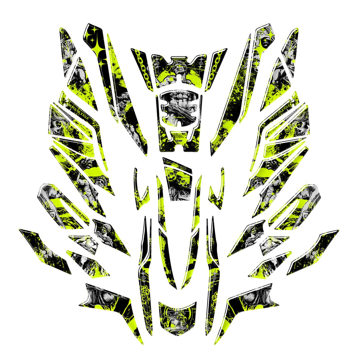 Honda PCX Titan Tank Pad Set (2025-2026) #set_Tam koruma set #renk_florasan sarı