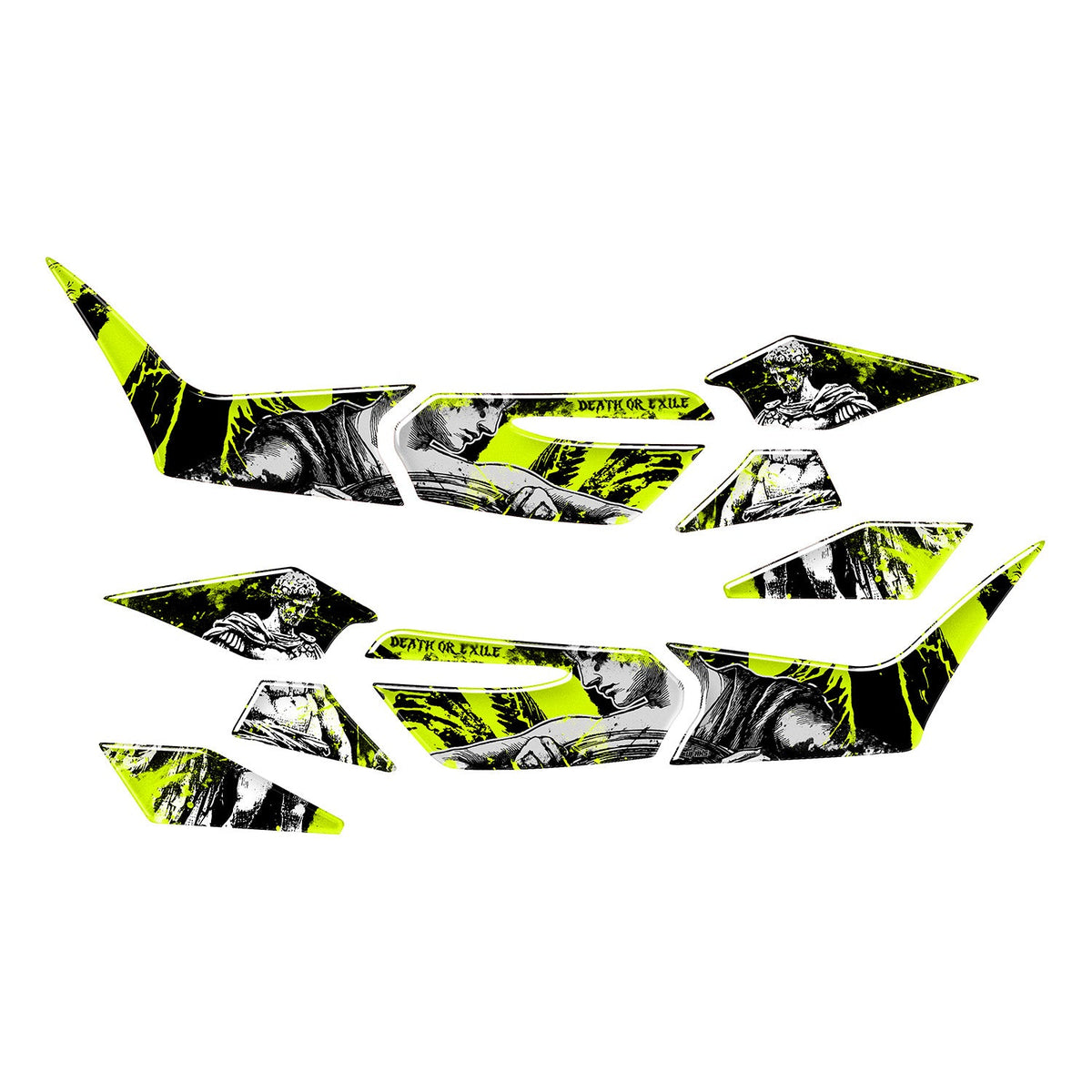 Honda PCX Titan Tank Pad Set (2025-2026) #set_yan pad set #renk_florasan sarı