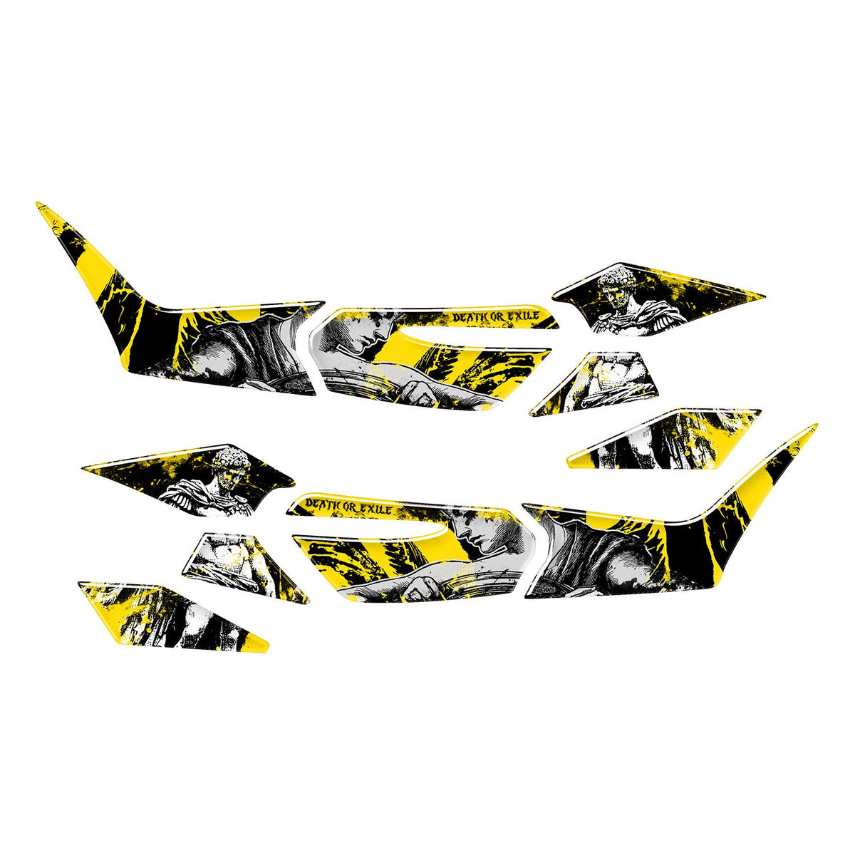 Honda PCX Titan Tank Pad Set (2025-2026) #set_yan pad set #renk_sarı