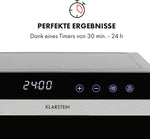 Klarstein Flavour Dry Dörrautomat Mit Edelstahl-Gehäuse, 6 Ablagegitter, LCD-Touch-Display, Timer, 360° Airflow Circulation, Digitaler Thermostat, 35-75 C°