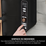 Ninja Double Stack XL Heißluftfritteuse, 2 vertikale Schubladen, 4 Kochstufen, 2 Einschübe, platzsparendes Design, 9,5 L Fassungsvermögen, 6 Funktionen, 8 Portionen, Zange, Schwarz/Kupfer SL400EUCP