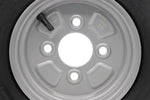 Rueda de repuesto para remolque Deli 4.00-8 4.80-8 4PR 62M para Stema DDR, rueda completa con orificio central grande, juego o individual, 8 pulgadas