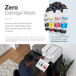 Impresora multifunción inalámbrica Epson EcoTank ET-4800 sin cartuchos con escáner, copiadora, fax, ADF y Ethernet – Ideal para su oficina en casa, color blanco