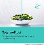 Siemens iQ500 Freistehender XXL Kühlschrank 186,2 x 59,5 cm, KS36NAICG, 402 L Kühlen, Total noFrost, hyperFresh 0°C Schubladen, LED-Beleuchtung, Nahtlose Platzierung, antiFingerprint Edelstahl