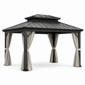 Pabellón de aluminio 3x4m negro beige