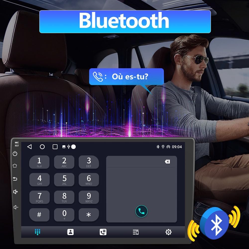 AWESAFE Autorradio Android 13 para Renault Megane 3 Fluence Samsung SM3 2008-2014, pantalla táctil de 9", WiFi, CarPlay y Android Auto, 2GB RAM + 64GB ROM, Bluetooth, GPS, FM/AM, DSP