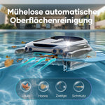 AIPER Surfer S1 Skimmer para piscina, robot de piscina con batería solar, Solarseeker, limpieza de superficie de agua, 20 horas de autonomía, aplicación inteligente, temperatura del agua, ideal para todo tipo de piscinas