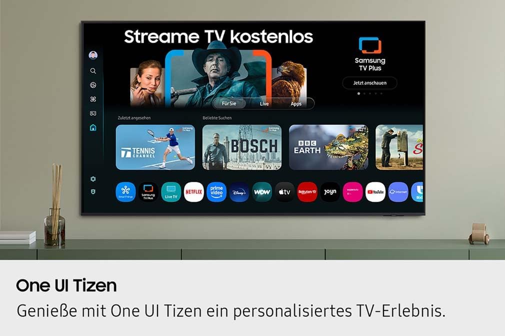 Samsung QLED Q7F2 4K 55 Zoll (138 cm) UHD Fernseher, Q4 AI Prozessor, Quantum Dot für Reale Farben, 4K Upscaling, Knox Security, Gaming Hub, Kostenlose Inhalte, Samsung Vision AI Smart TV