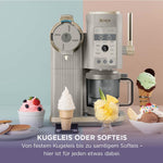 Heladera Ninja CREAMi Scoop & Swirl con 2 recipientes, 13 funciones, para helado, helado soft, gelato, sorbete, batidos y más, con función de mezcla, Stone Gold NC701EUSTGD