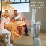 Shark TurboBlade Cool + Heat – Ventilador de torre sin aspas y calefactor 2 en 1 para uso interior personalizable durante todo el año, dormitorio, sala de estar y oficina | Enfriamiento potente + calentamiento rápido de habitaciones, blanco, TH205CO