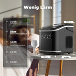 Eiswürfelmaschine, Acmeenjoy Eiswürfelbereiter Ice Maker 9 Eiswürfel in 6-8 Minuten, 12 KG in 24 H, Selbstreinigende Eiswürfelmaschine Kleine für Küche, Büro, Bar und Party