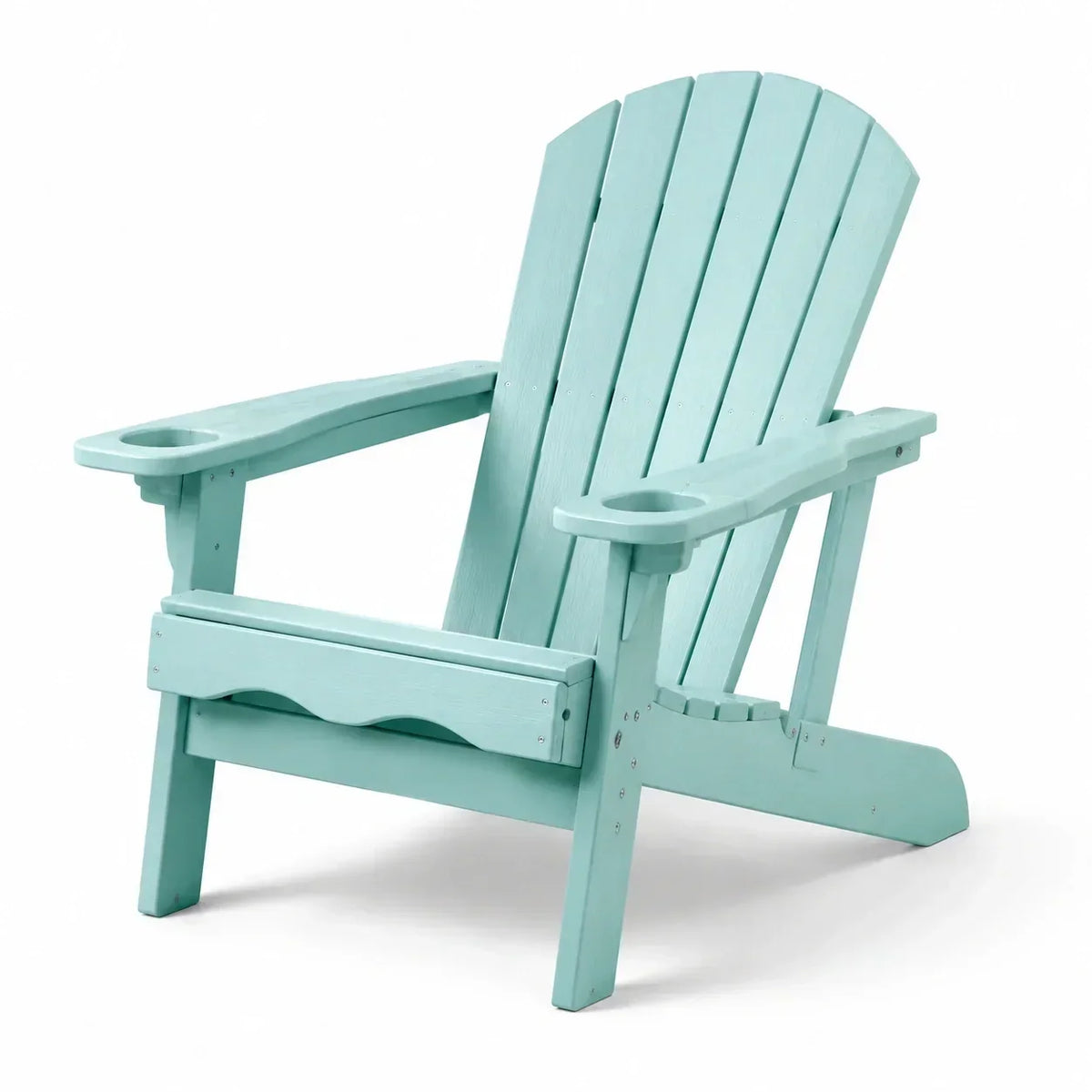 Silla Adirondack de madera maciza color verde menta
