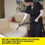 Kärcher Waschsauger Puzzi 10/1 Edition, für Polster und textile Oberflächen, Frischwassertank: 10 l, Sprühmenge; 1 l/min, Flächenleistung: 20-25 m2/h, Gewicht: 10,5 kg, Polster- & Fugendüse, Bodendüse