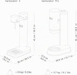 Aarke Carbonator 3, Wassersprudler aus Edelstahl im modernen Edelstahl Finish mit BPA-freier 1L PET-Flasche, Sprudelwasserbereiter für Leitungswasser, kompatibel mit 60L CO2-Zylindern