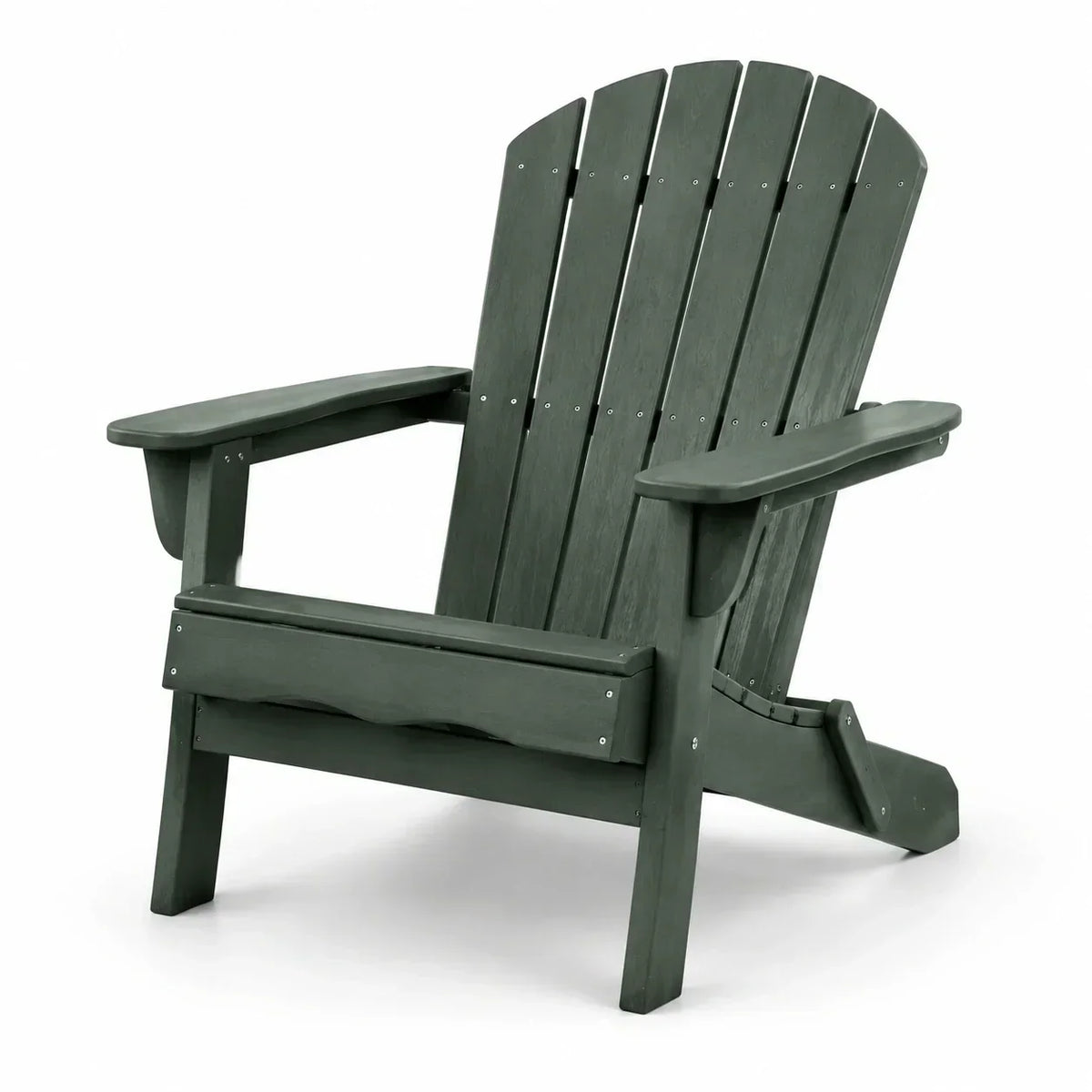 Silla Adirondack de polietileno en verde oscuro