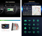 Erisin Autorradio Android 14 de 7 pulgadas, 8 núcleos, 4GB+64GB, Bluetooth, Navegador GPS para VW T5, Golf 5, Golf 6, Polo, Caddy, Tiguan, Touran, Passat, Seat, CarPlay inalámbrico, Android Auto, DAB+, DVD, DSP, WiFi, RDS, USB, OPS