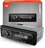 Autorradio Bluetooth para coche JBL Celebrity 150 de Harman Kardon, Radio 1 DIN, 4x50W, transmisión Bluetooth, kit manos libres para coche, panel frontal extraíble, AM/FM, USB, SD, AUX, 2 salidas RCA para amplificador