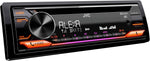 Autorradio CD JVC KD-DB622BT con DAB+, manos libres Bluetooth (procesador de sonido, USB, entrada auxiliar, control de Spotify, 4 x 50 vatios, iluminación de botones en rojo, sin antena)