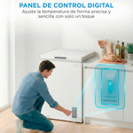 Congelador horizontal MIDEA, 143 l, convertible en frigorífico con motor inverter, control electrónico de temperatura, cestas con asa, silencioso, 37 dB, ahorro de energía