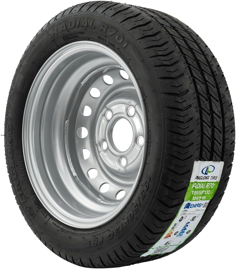 Rueda reforzada para remolque LINGLONG 195/50 R13C 104/101N UNITRAILER llanta 5.5Jx13H2 5x112 ET:30