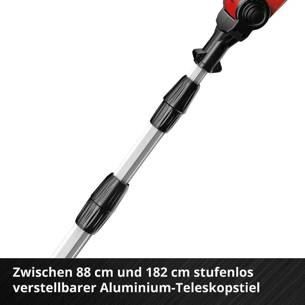 Herramienta multifunción inalámbrica Einhell GE-HC 18 Li T-Solo (2 en 1 cortasetos y motosierra, espada Oregon, sin batería ni cargador)