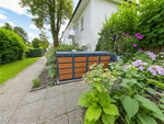 OBOX OAK 4er Mülltonnenbox mit Klappdach 240L