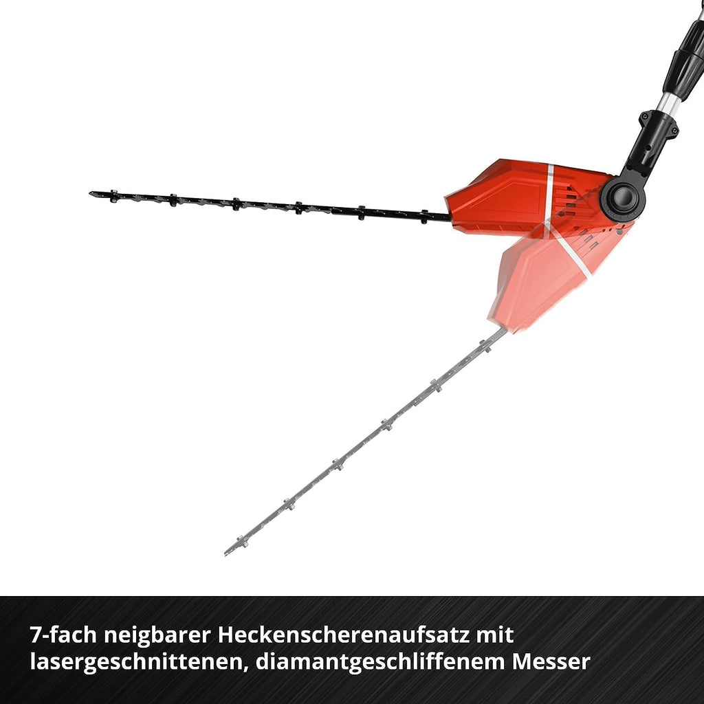 Herramienta multifunción inalámbrica Einhell GE-HC 18 Li T-Solo (2 en 1 cortasetos y motosierra, espada Oregon, sin batería ni cargador)
