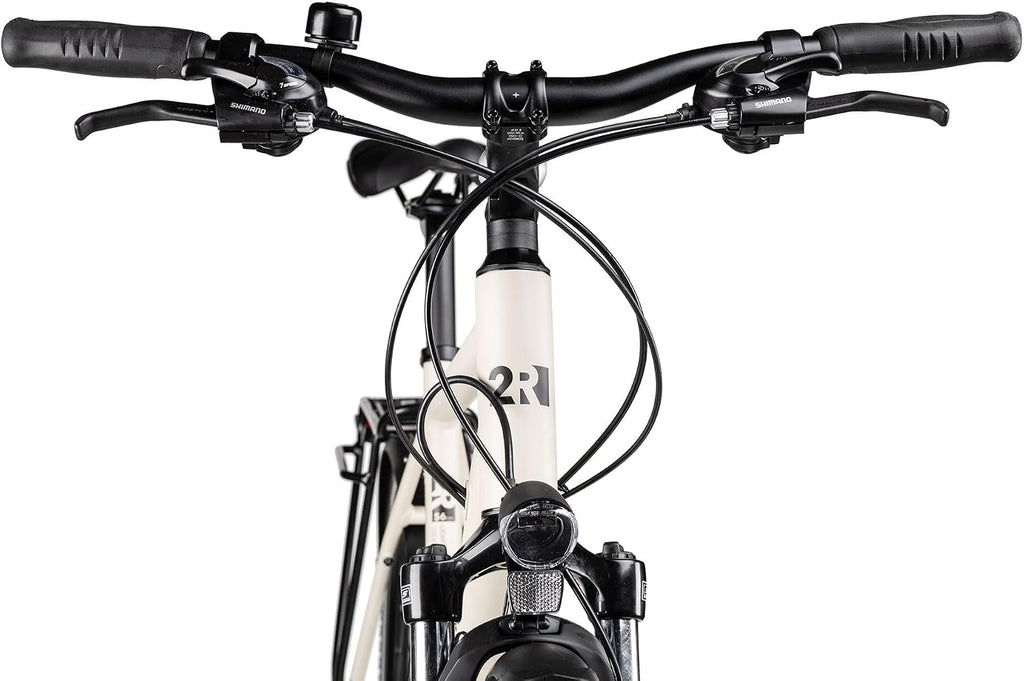 TRS GO | Bicicleta de trekking | Bicicleta para hombre de 28 pulgadas | Transmisión de 21 velocidades | Freno de disco mecánico | incluye equipamiento para carretera
