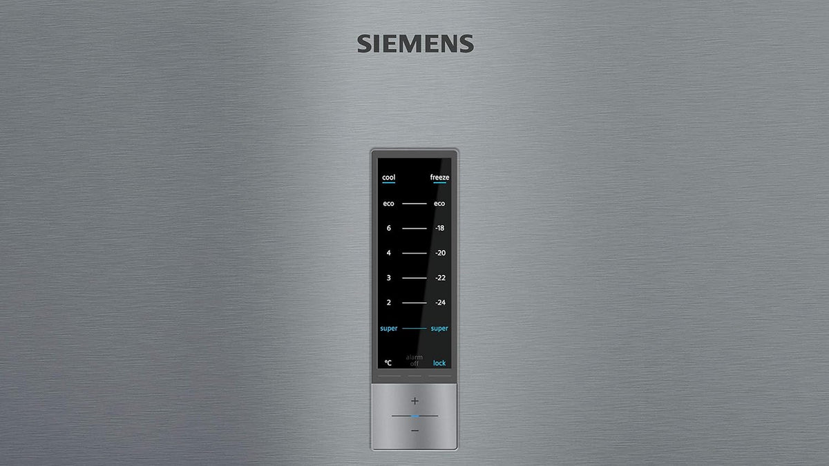 Siemens KG39NXIDR iQ300 Freistehende Kühl-Gefrier-Kombination mit Gefrierbereich, 191 kWh pro Jahr, 368 L, hyperFresh Frischesystem, noFrost, freshSense, bottleRack