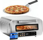 Horno para pizza eléctrico ProfiCook® | 400°C | piedra para pizza auténtica | incluye pala para pizza | ajuste variable de tiempo y temperatura | horno eléctrico para pizza | para pizza en menos de 5 min. | pizzera | PC PO 1323