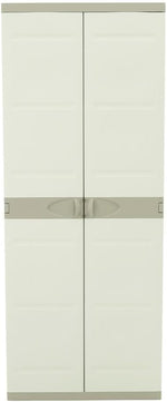 Armarios Plastiken Titanium, plástico, beige, 70x44x176 cm