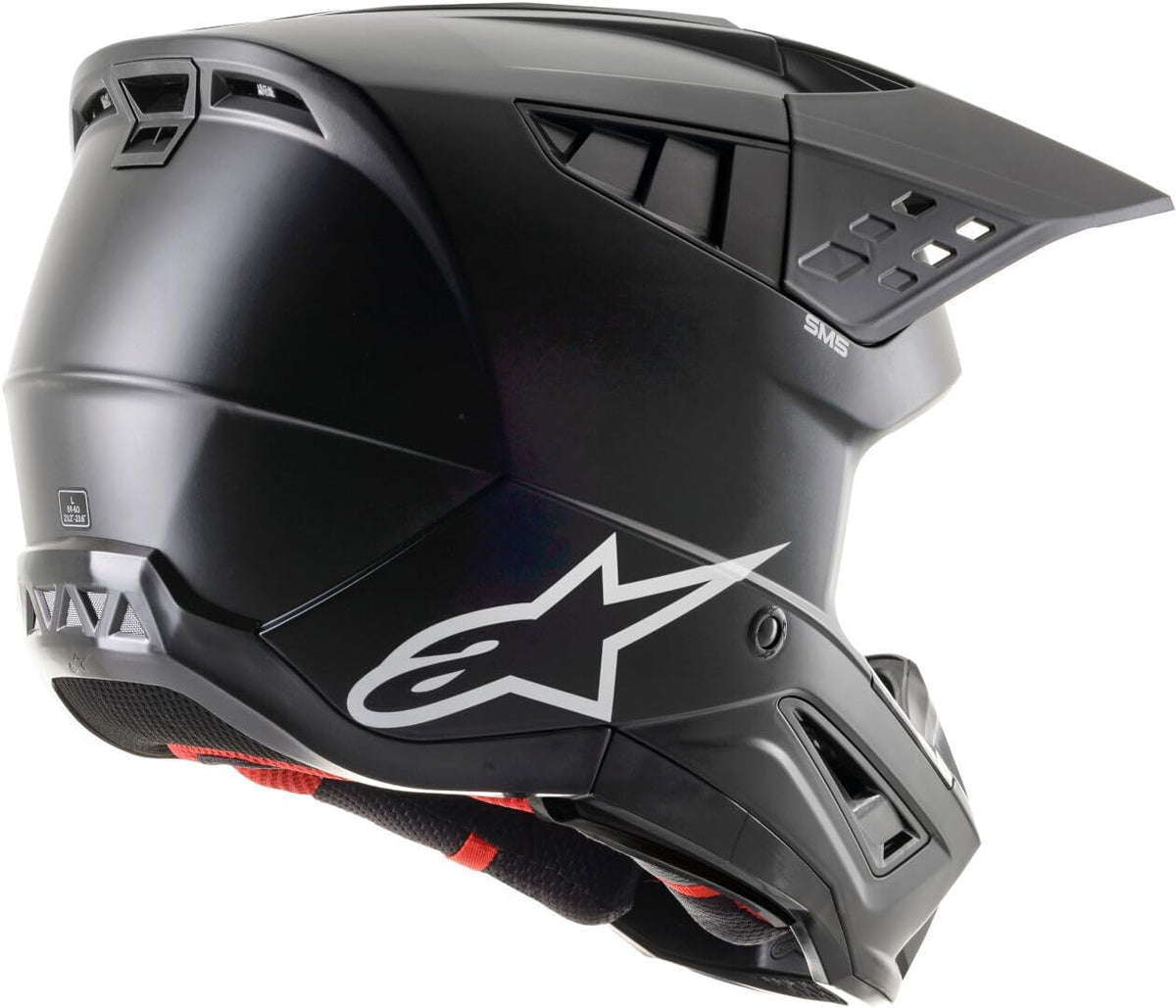 Casco de motocross Alpinestars S-M5 Solid 2024 (Negro mate, L (59/60))