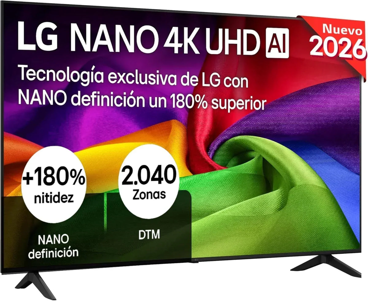 LG 43UA73006LA - TV 43", UHD 4K, WebOS 25, IA Ultimate, HDR10 Pro, Super Escalado, Dolby Digital Plus, Google Assistant, Negro
