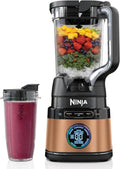 Ninja 2-en-1 Detect Power Mixer Pro & Single Serve, Licuadora de 1200W con jarra y vaso individual, para preparar batidos, picar verduras y bebidas heladas, Cobre/Negro, TB301EUCP