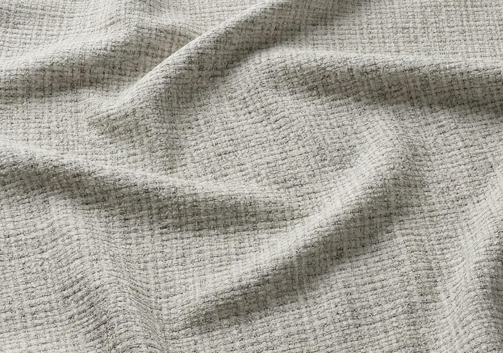 Sofá grande B&B HOME Vitton II, forma en L, tapizado de pana, beige, función cama, arcón, estilo escandinavo (con reposabrazos a la izquierda)