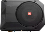Subwoofer activo para coche JBL BassPro SL2 de 8 pulgadas bajo el asiento - Subwoofer para coche de 125 vatios con amplificador de potencia integrado, negro