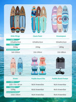 Tabla de Stand Up Paddle Niphean con asiento, tabla de SUP (ultraligera) para mujer, tabla de paddle surf con aleta estabilizadora StabilTrac +30%, tabla de paddle inflable antideslizante, apta para yoga y mascotas