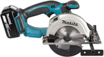 Sierra circular inalámbrica Makita 51 mm, (18 V/5  Ah, 2 baterías y cargador en Makpac), DSS501RTJ, negro, azul